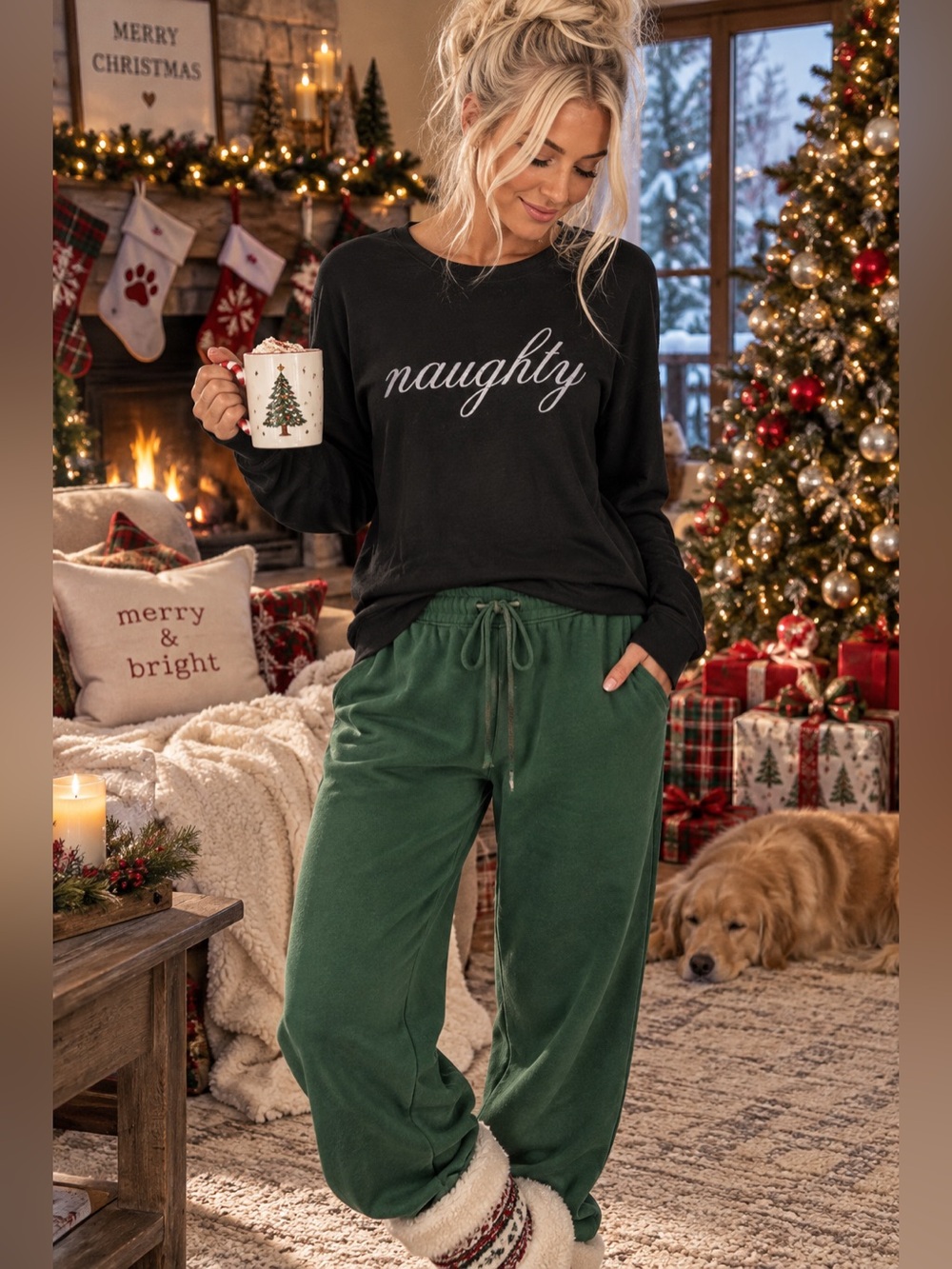 Wildfox Couture Naughty Holiday Crewneck $88 MSRP